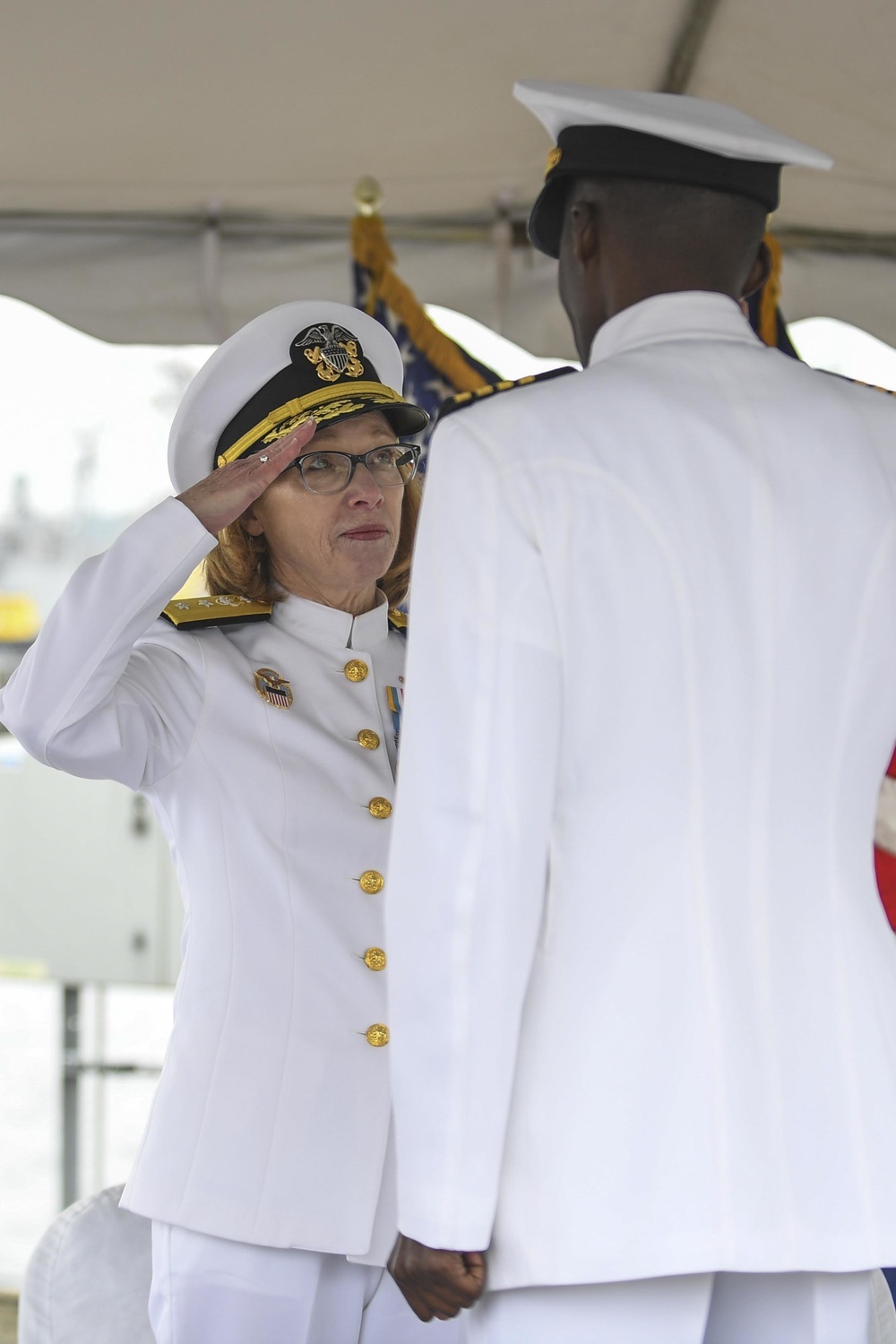 Naval Supply Systems Command Fleet Logistics Center Puget Sound Conducts a Change of Command Ceremony