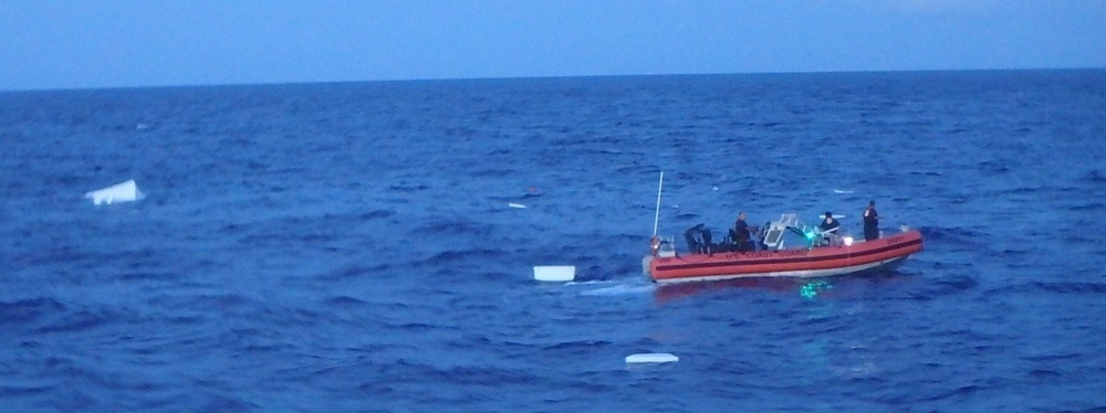 Coast Guard Rescues 4 people from a capsized vessel
