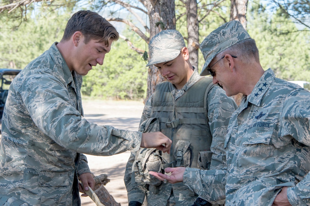 Superintendent visits cadets in Jack's Valley