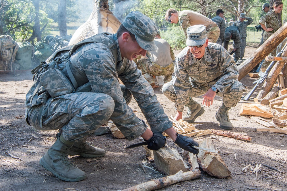 Superintendent visits cadets in Jack's Valley