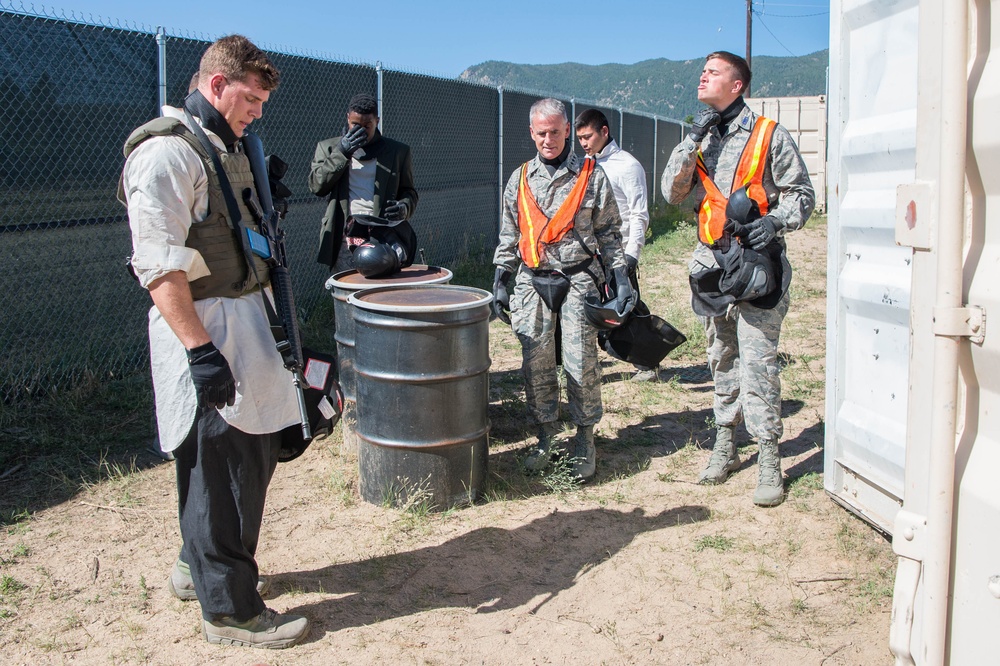 Superintendent visits cadets in Jack's Valley