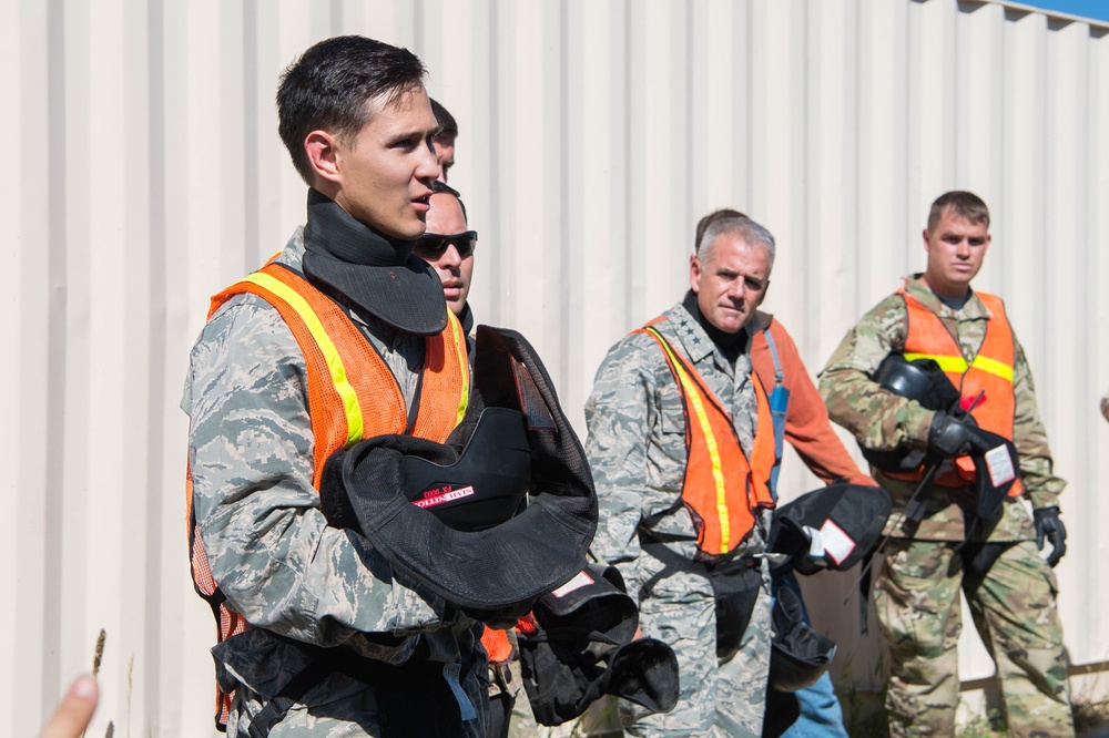 Superintendent visits cadets in Jack's Valley