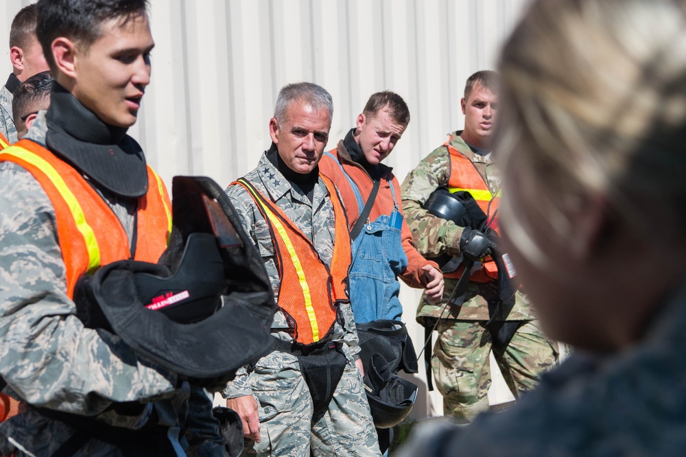 Superintendent visits cadets in Jack's Valley