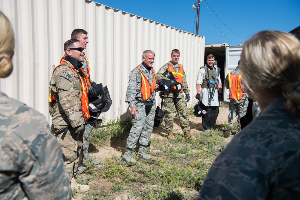 Superintendent visits cadets in Jack's Valley