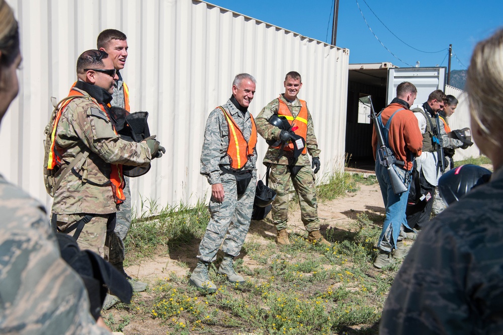 Superintendent visits cadets in Jack's Valley