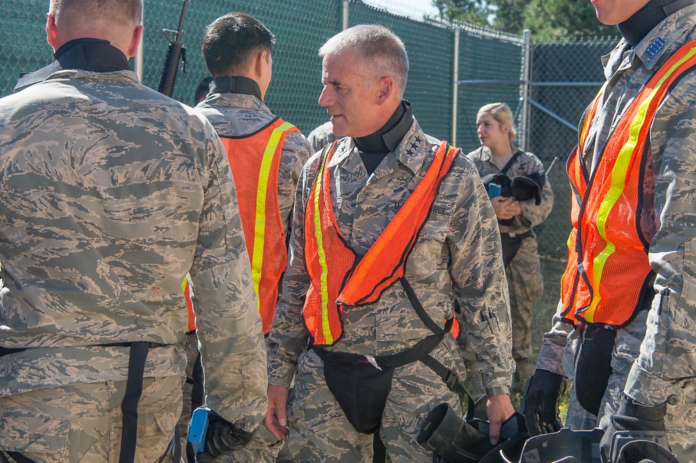 Superintendent visits cadets in Jack's Valley