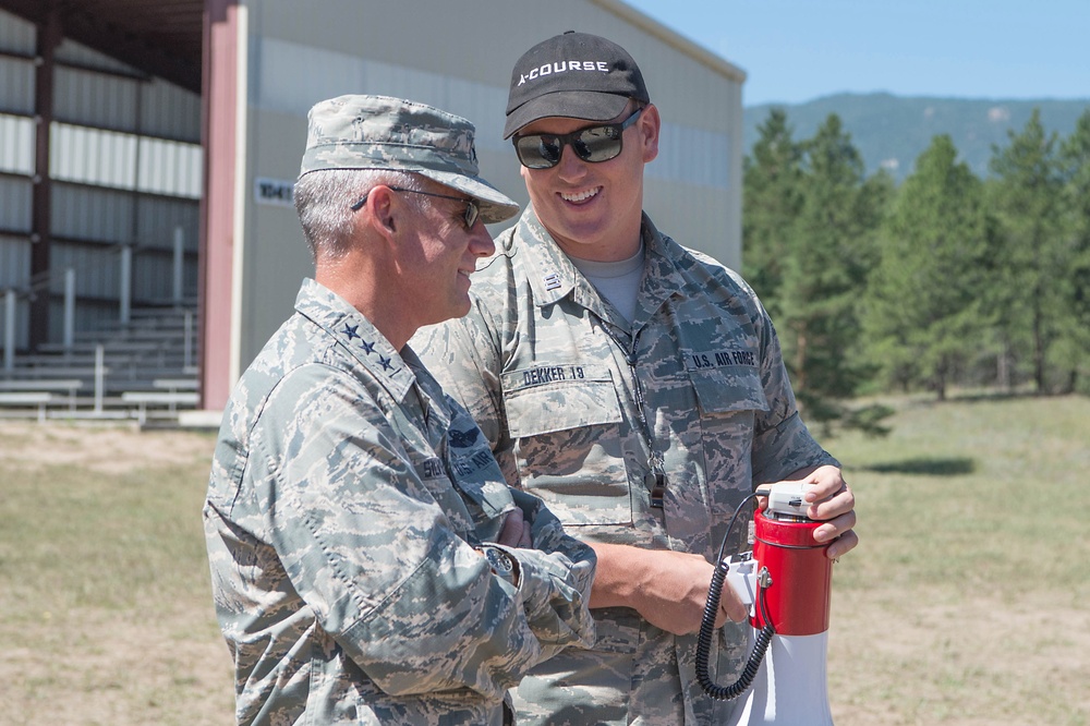 Superintendent visits cadets in Jack's Valley