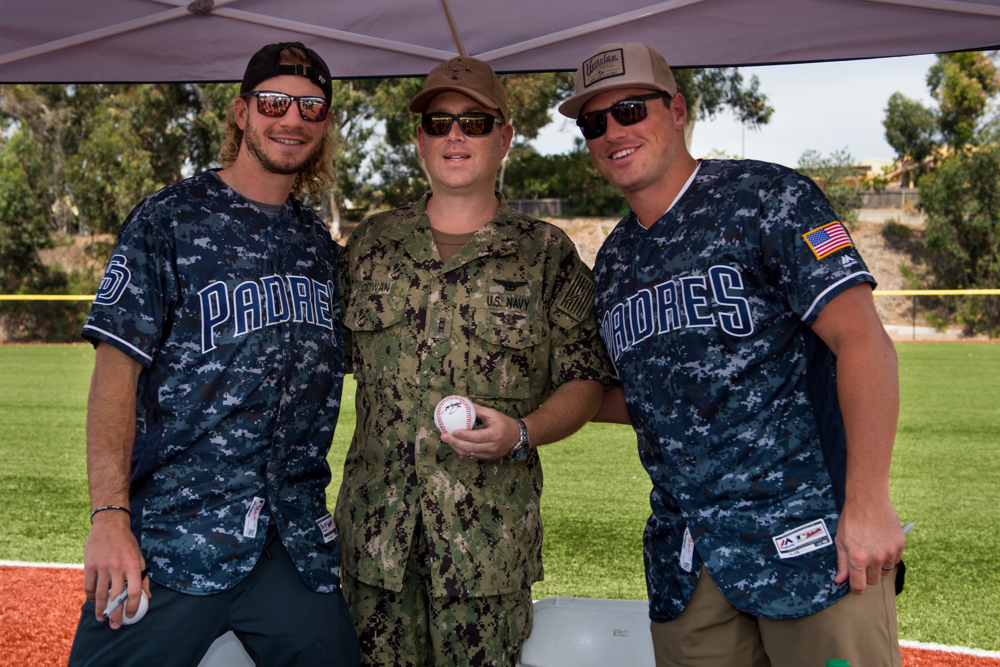 Padres face Navy in softball, 06/23/2017