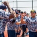 Sailors Play San Diego Padres Alumni In Softball Game