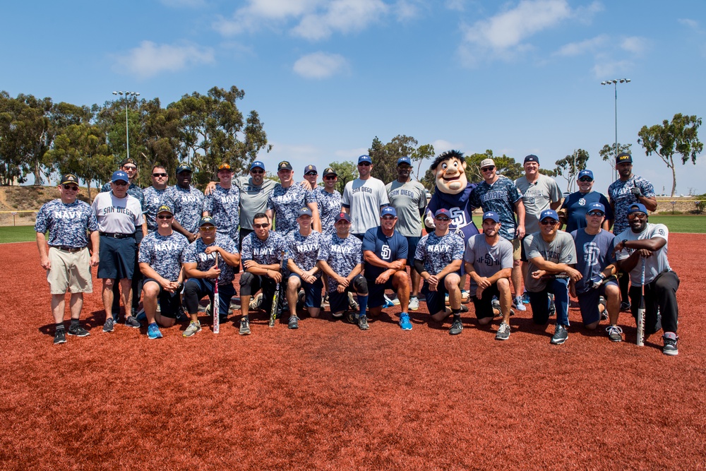 DVIDS - Images - NSW Hosts San Diego Padres Alumni Softball Game [Image 4  of 7]