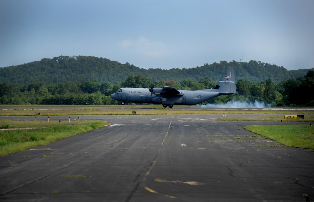 Little Rock C-130 J Model Assists with Patriot Warrior