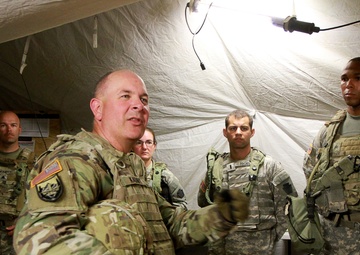 Lt. Gen. Kadavy, DARNG, visits the 56th Stryker Brigade Combat Team at NTC