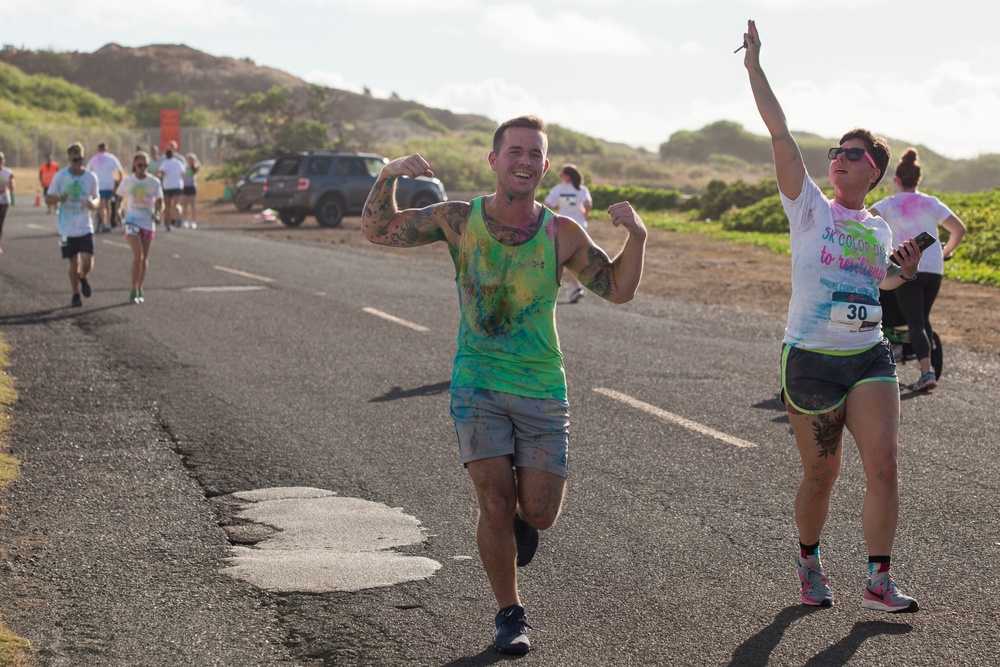 1/3 hosts Color Dash 2018 race aboard MCBH