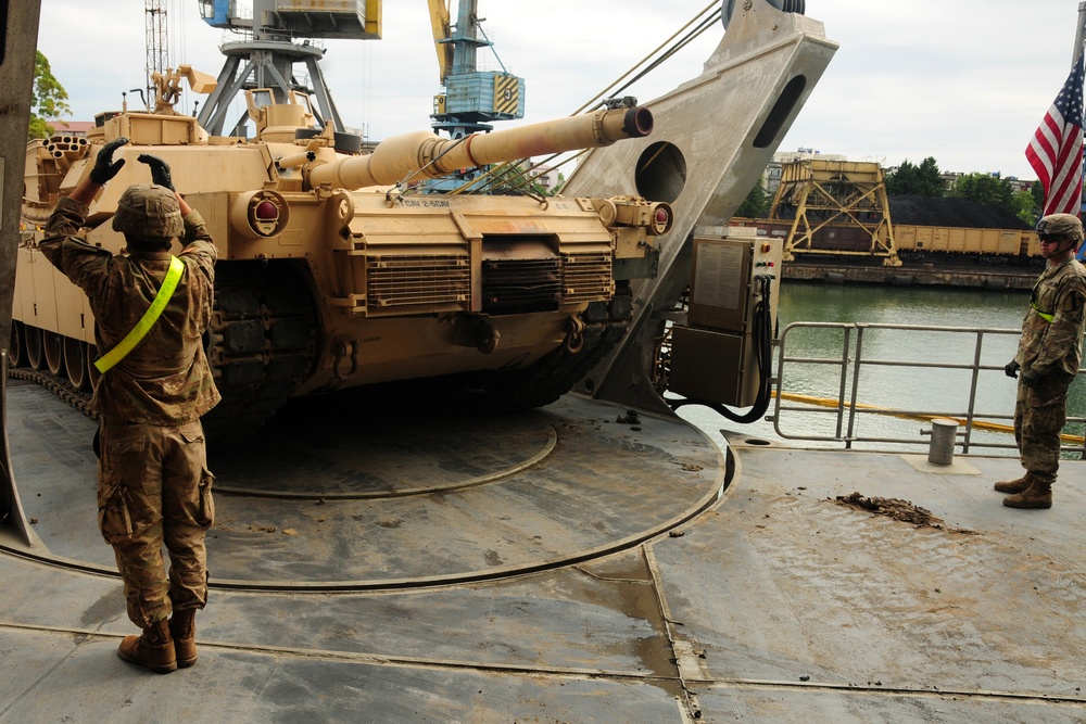 U.S. Soldiers Redeploy From Noble Partner 2018 Via U.S. Navy High Speed Sealift