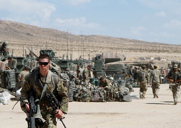 56th Stryker Brigade Combat Team returns from NTC battlefield with high spirits