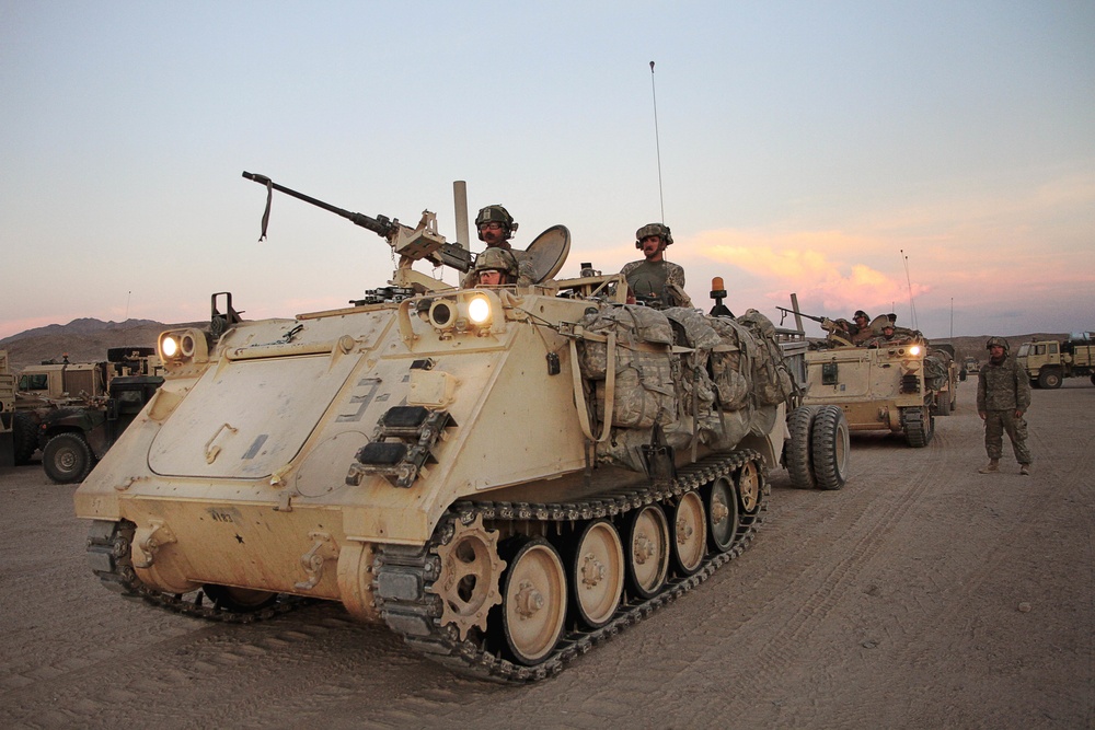 56th Stryker Brigade Combat Team returns from NTC battlefield with high spirits