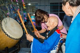 Air station residents attend Bon Odori Festival