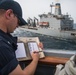 USS Jason Dunham UNREP with USNS Laramie