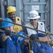 USS Antietam (CG 54) Sailors secure a line during an underway replenishment with USNS Tippecanoe (T-AO-199)