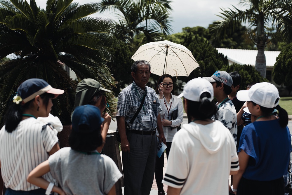 Okinawa and Nagano Prefecture Students visit Kadena