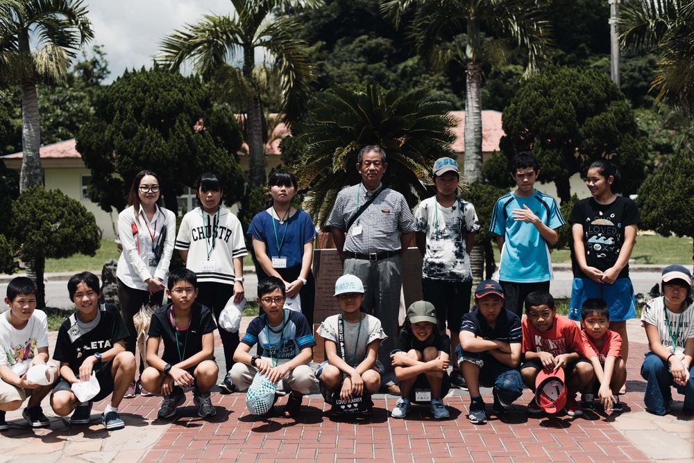 Okinawa and Nagano Prefecture Students visit Kadena