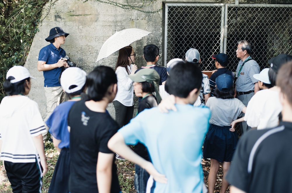 Okinawa and Nagano Prefecture Students visit Kadena