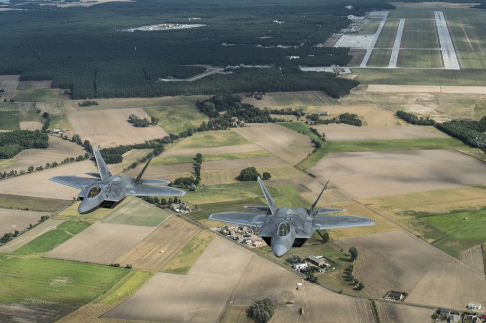 Raptors fly over Poland