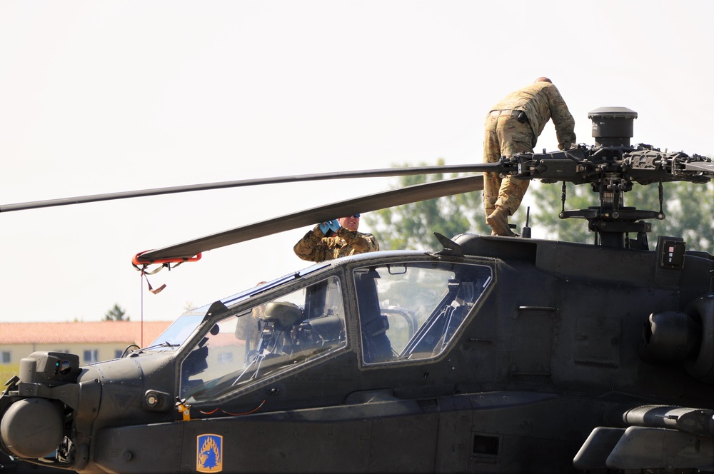 AH-64 Apache Helicopter Routine Maintenance