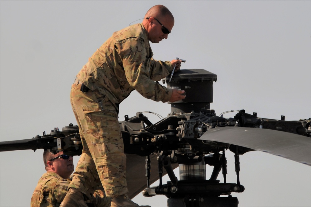 AH-64 Apache Helicopter Routine Maintenance