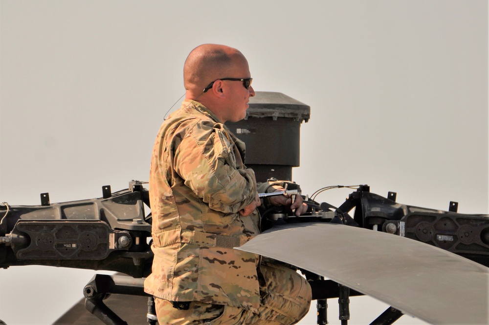 AH-64 Apache Helicopter Routine Maintenance