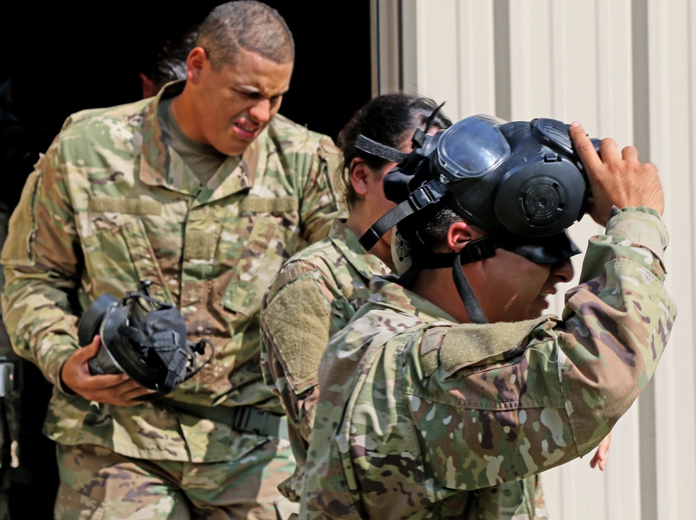 620th Movement Control Team Conducts CBRN Training