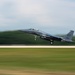 An F-15 Eagle lands at Volk Field Air National Guard Base during Northern Lightning Exercise