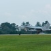 An F/A-18 Hornet lands at Volk Field Air National Guard Base, Wisconsin