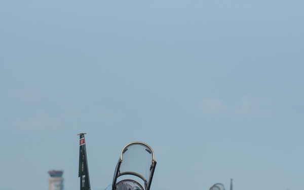 T-38 Talons taxi to the runway at Volk Field Air National Guard Base