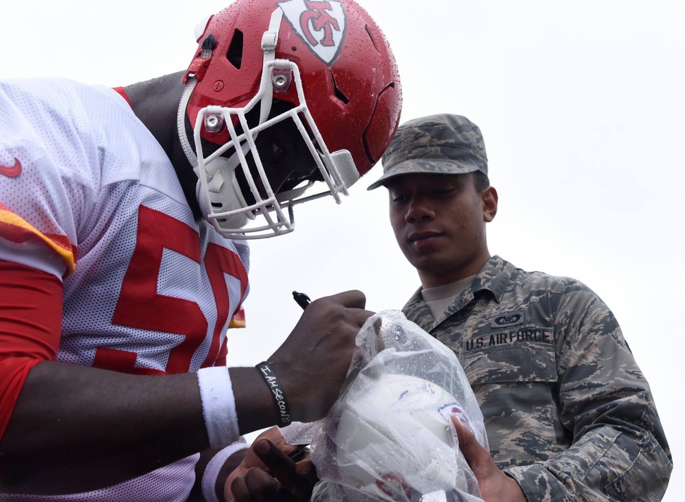 KC Chiefs training camp military appreciation day