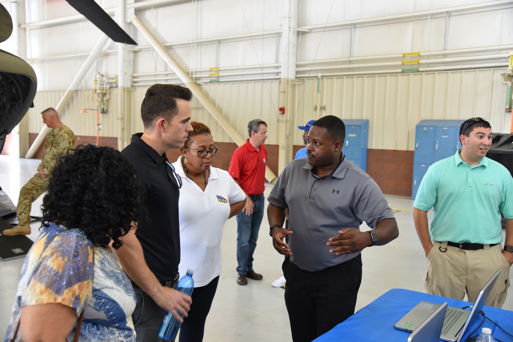Item managers visit aviation systems