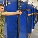 Recruits train at the Small Arms Marksman Trainer at Recruit Training Command