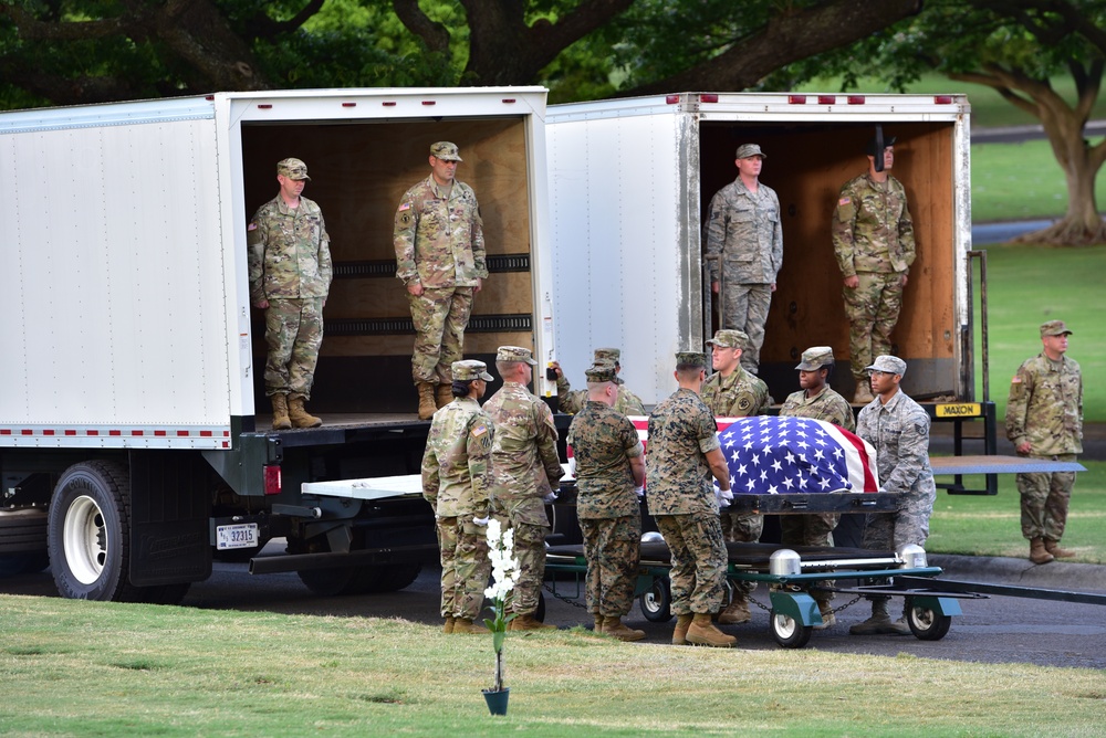 DPAA Conducts Disinterment Ceremony