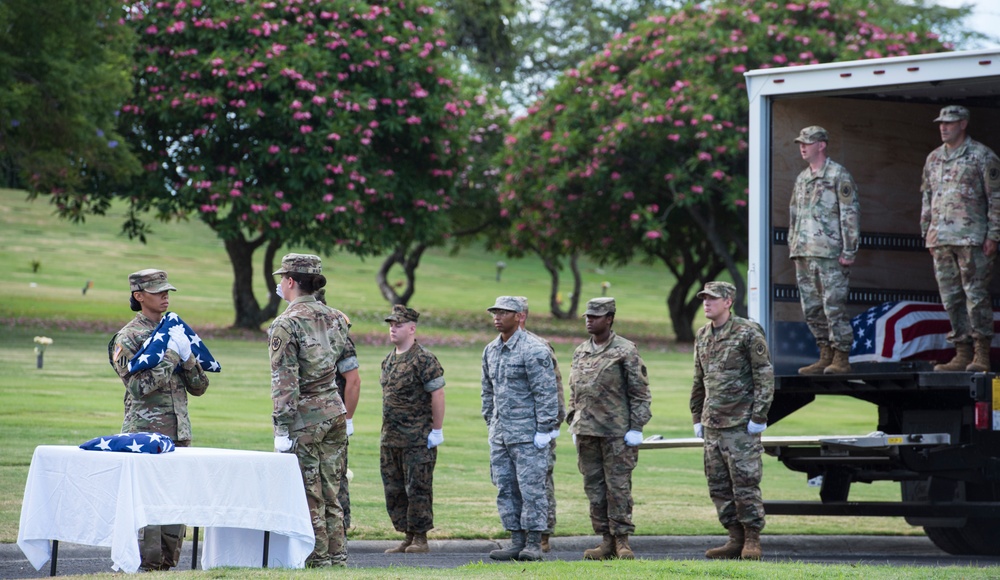 DPAA Conducts Disinterment Ceremony