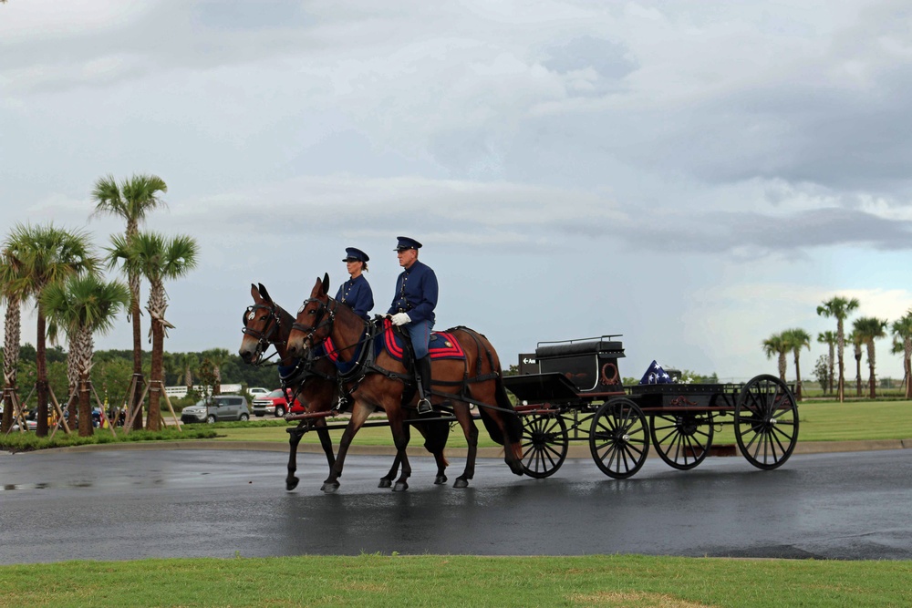 Military funeral honors for Rear Adm. Alene Duerk, first woman U.S. Navy admiral