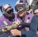 USS Antietam (CG 54) Sailors engage in a crash and salvage training drill