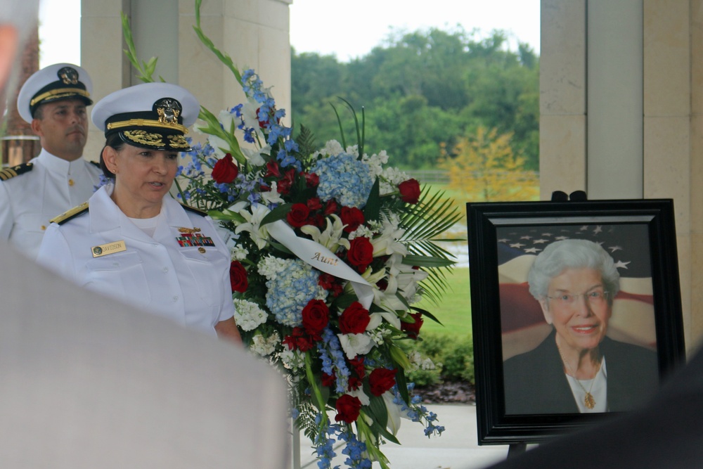 Military funeral honors for Rear Adm. Alene Duerk, first woman U.S. Navy admiral