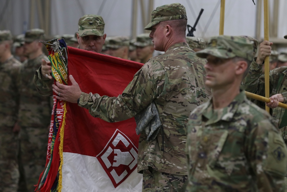 35th Engineer Brigade passes Task Force Spartan mission to 20th Engineer Brigade