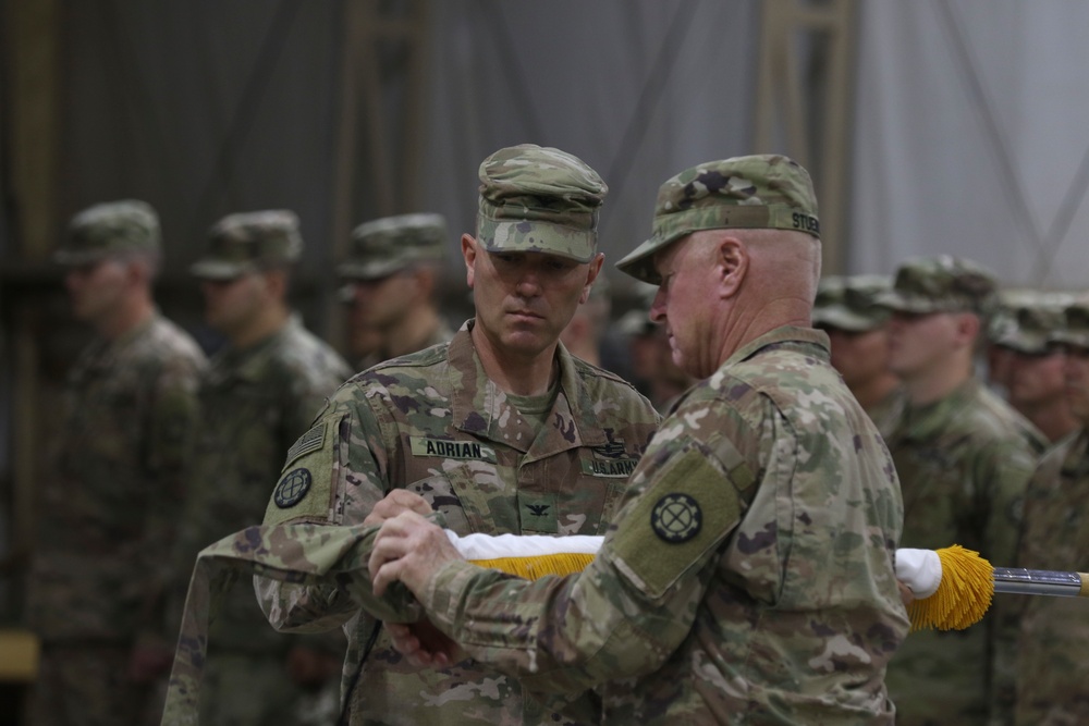 35th Engineer Brigade passes Task Force Spartan mission to 20th Engineer Brigade