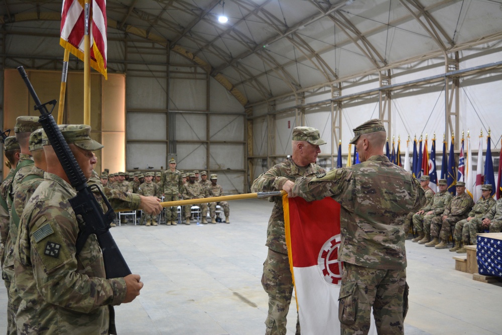 35th Engineer Brigade passes Task Force Spartan mission to 20th Engineer Brigade