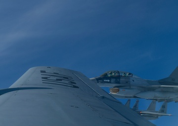 U.S. F-22s, F-15s, Romanian F-16s, train over Romania