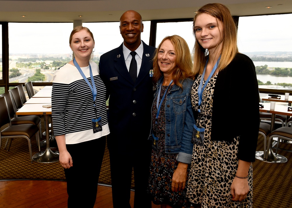 CMSAF Greets Medal of Honor Family