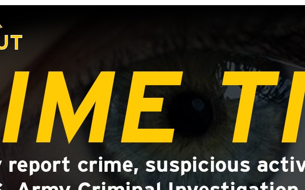 A Safe and Ready Army, Report Crime and Suspicious Activity