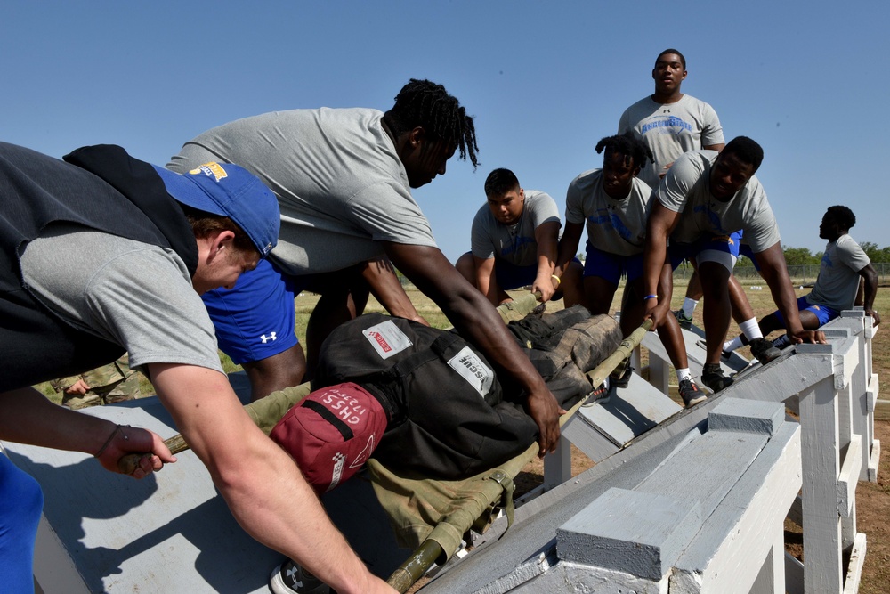 Photo Story - Goodfellow drills Angelo State University football team