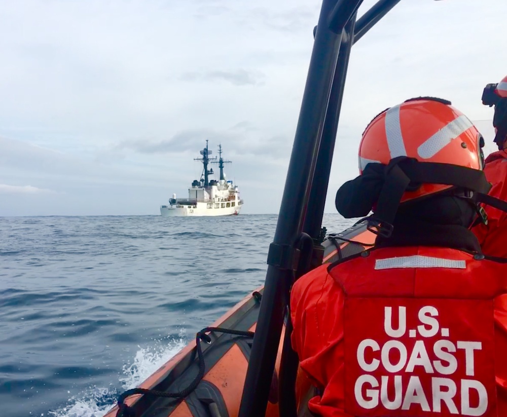 USCGC John Midgett operates near Dutch Harbor, Alaska
